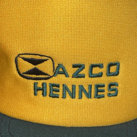 Vintage Azco Hennes Triple 3 Stripe Trucker Hat Snapback NOS Cap - Picture 3 of 8